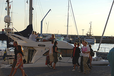 Hamnen och vattnet är naturligtvis centralt på Helsingborgsfestivalen.