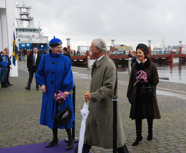 Den svenske kungen och drottning Silvia kom till Dunkers i sällskap av danska drottning Margrethe. 