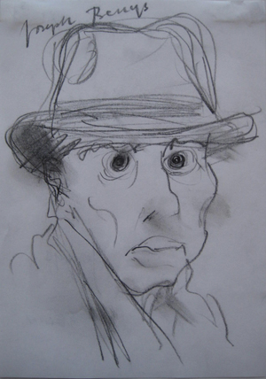 Lars-Erik Selin, porträtt av Joseph Beuys.