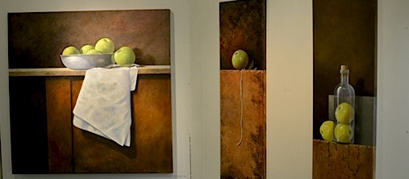 Emanuel Lavelids vackra äpplemålningar.
